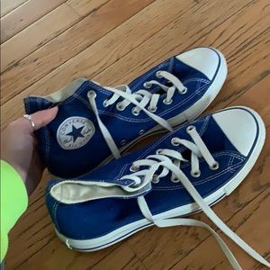 Blue Hightop converse allstar